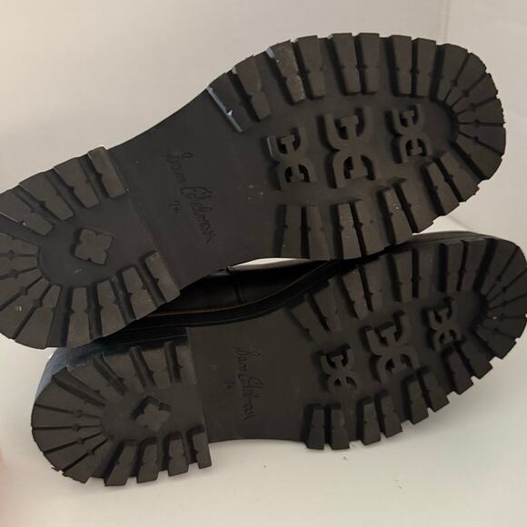 Sam Edelman Laguna Chelsea boot two tone black leather CHUNKY sole pull on 7.5 - Picture 5 of 15